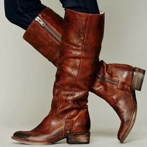 FreeBird Wrang Tall Leather Boots, Size 9